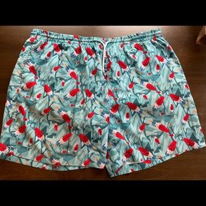 RSVLTS Rocket-pop swim trunks
